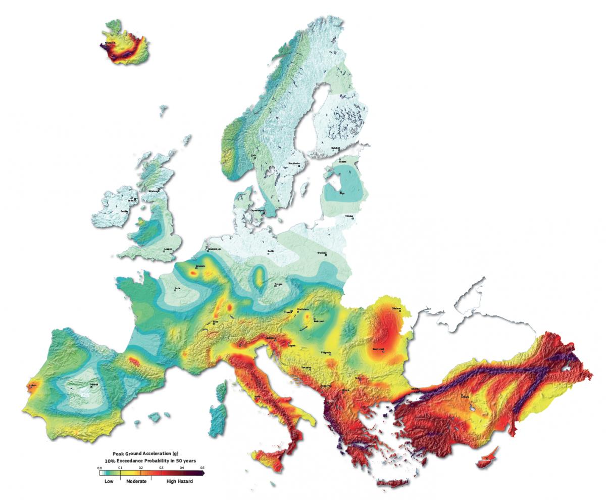 Avrupa Deprem Risk Haritası